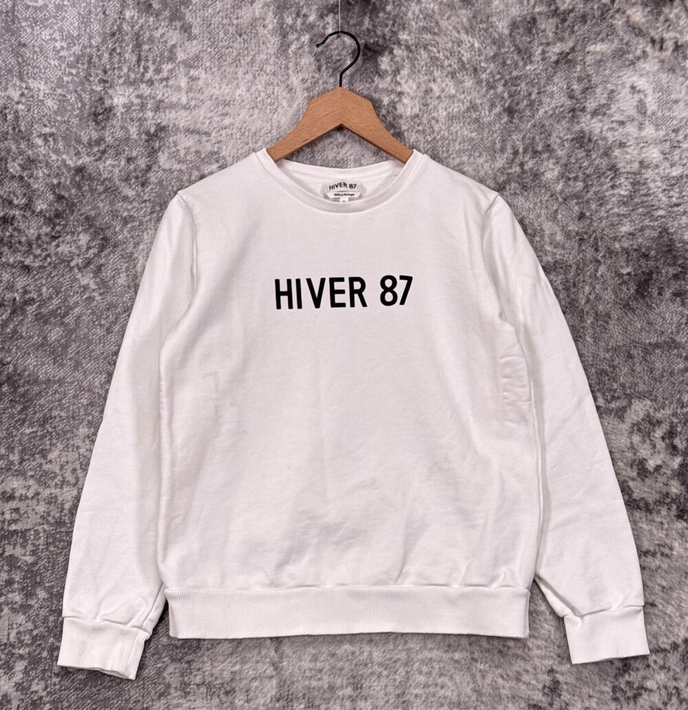 APC Sweatshirt Medium Womens Hiver 87 Crewneck White Pullover